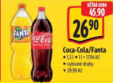 Coca-Cola/Fanta, 1,5 l