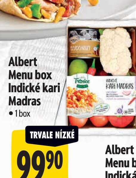 Albert Menu box Indické kari Madras 1 box 