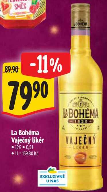 La Bohéma Vaječný likér, 0,5 l