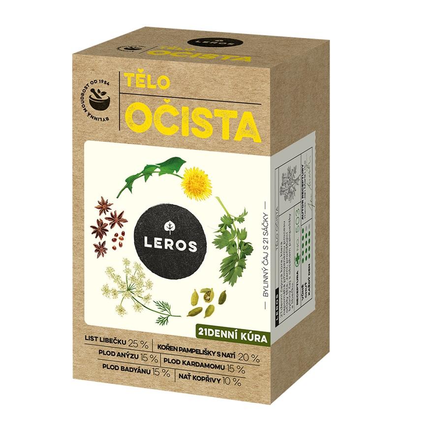 Leros Tělo očista bylinný čaj 21 nálevových sáčků