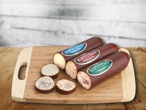 Excelent tavený uzený salámový sýr 45 % t. v s., 1 kg