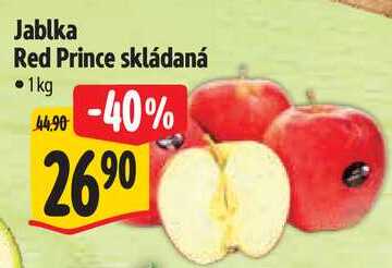 Jablka Red Prince skládaná, 1 kg