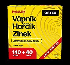 Walmark Vápník Hořčík Zinek OSTEO 140 + 40 tablet NAVÍC