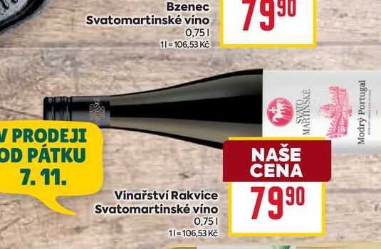 Vinařství Rakvice Svatomartinské víno 0,75l