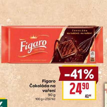 Figaro Čokoláda na vaření 90 g 