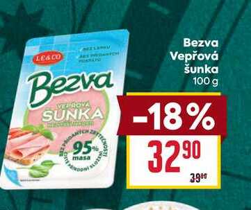 Bezva Vepřová šunka 100 g