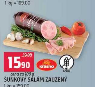 Šunkový salám zauzený 100g