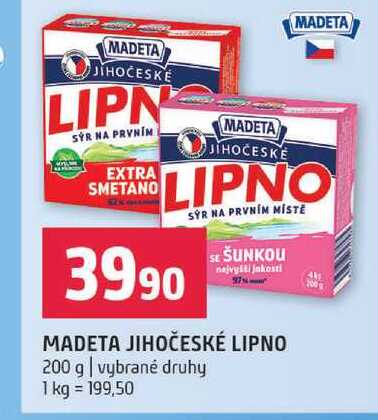 Madeta jihočeské Lipno 200g