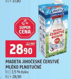 MADETA JIHOČESKE MLEKO ČERSTVÉ 3.5% 1l