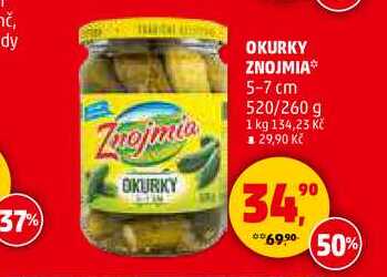 OKURKY ZNOJMIA 5-7 cm, 520 g