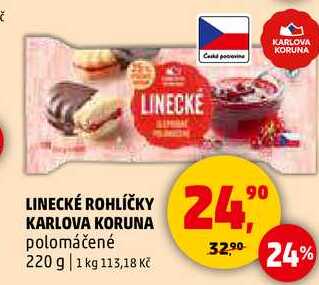 LINECKÉ ROHLÍČKY KARLOVA KORUNA, 220 g