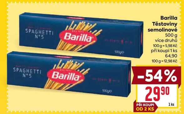 Barilla Těstoviny semolinové 500 g 