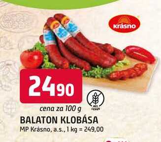 BALATON KLOBÁSA 100g