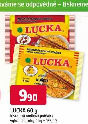 LUCKA 60 g instantní nudlová polévka