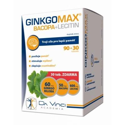 GinkgoMAX+Bacopa+Lecitin DaVinciAcademia 90+30 tobolek