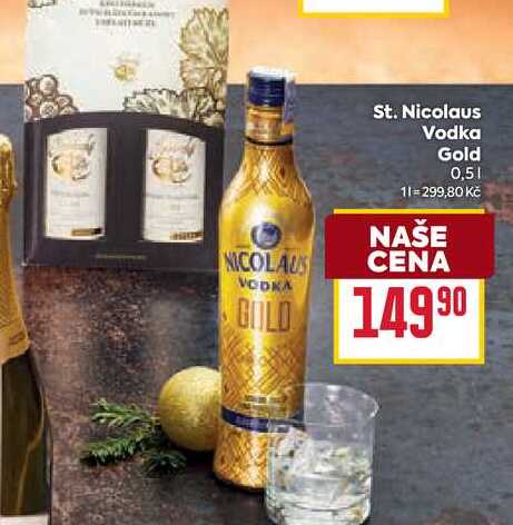 St. Nicolaus Vodka Gold 0,5l