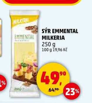 SÝR EMMENTAL MILKERIA, 250 g 