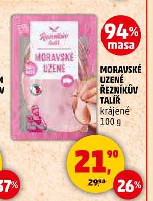 MORAVSKÉ UZENÉ ŘEZNÍKŮV TALÍŘ, 100 g