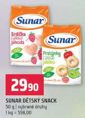 Sunar dětský snack 50g