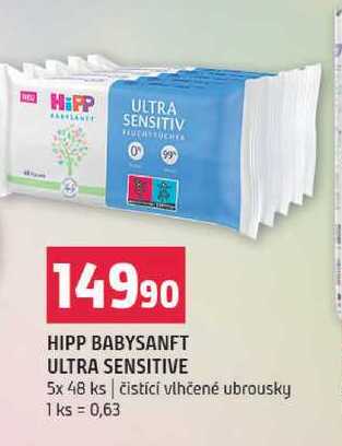 Hipp babysanft ultra sensitive 5x48ks