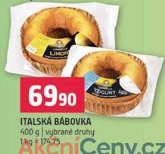 Italská bábovka 400g
