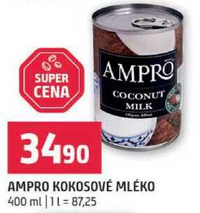 AMPRO KOKOSOVÉ MLÉKO 400 ml 