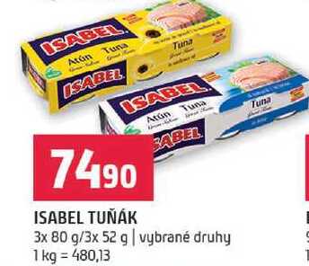 Isabel tuňák 3x80g
