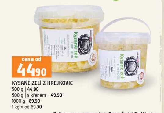 Kysané zelí z Hrejkovic 500/1000g