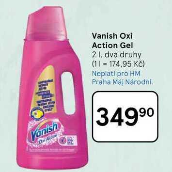 Vanish Oxi Action Gel, 2 l, dva druhy  