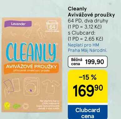 Cleanly Avivážové proužky, 64 PD, dva druhy