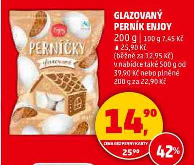 GLAZOVANÝ PERNÍK ENJOY, 200 g