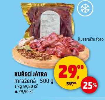 KUŘECÍ JÁTRA, 500 g