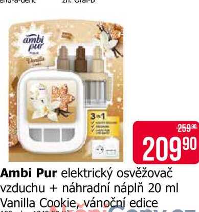 Ambi Pur elektrický osvěžovač vzduchu + náhradní náplň 20 ml