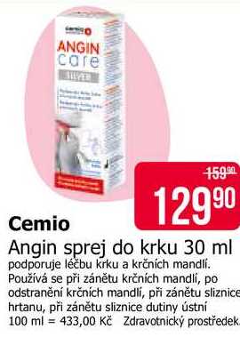 Angin sprej do krku 30 ml