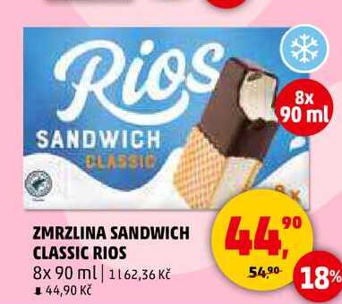 ZMRZLINA SANDWICH CLASSIC RIOS, 8x 90 ml