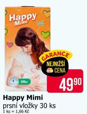 Happy Mimi prsní vložky 30 ks 