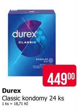 Durex kondomy 24ks, vybrané druhy
