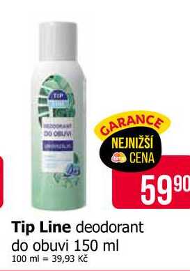 Tip Line deodorant do obuvi 150 ml 