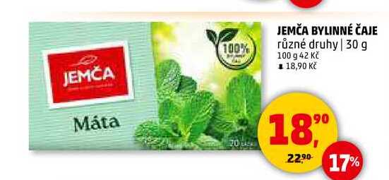 JEMČA BYLINNÉ ČAJE, 30 g