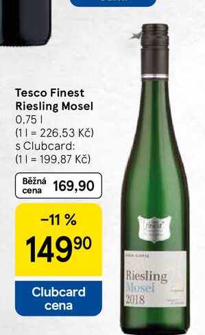 Tesco Finest Riesling Mosel, 0.75 l