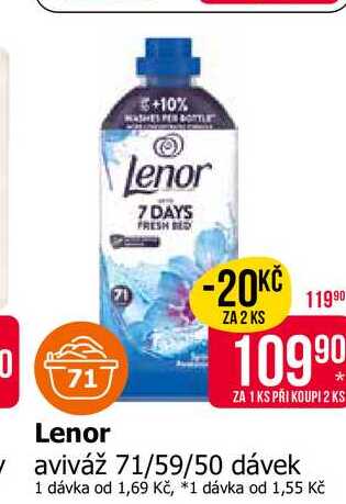 Lenor aviváž 71/59/50 dávek
