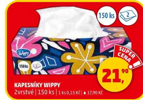 KAPESNÍKY WIPPY, 150 ks