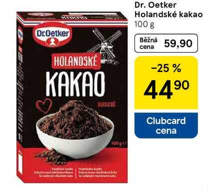 Dr. Oetker Holandské kakao, 100 g