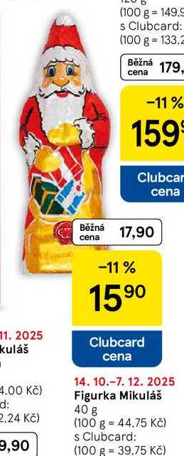 Figurka Mikuláš, 40 g  