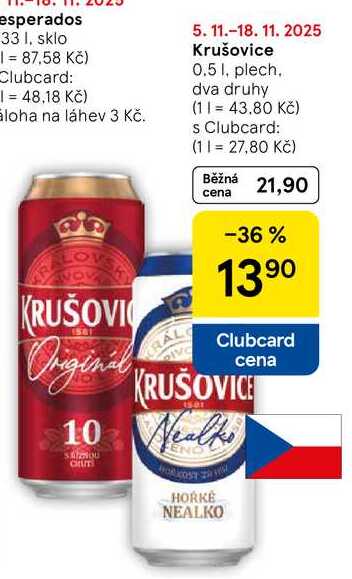 Krušovice, 0.5 l, plech 