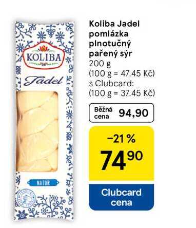 Koliba Jadel pomlázka plnotučný pařený sýr, 200 g 