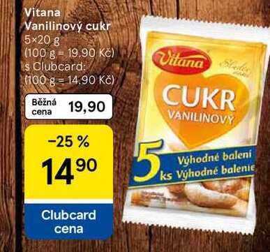 Vitana Vanilinový cukr, 5×20 g