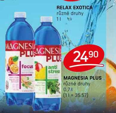MAGNESIA PLUS různé druhy 0,7l