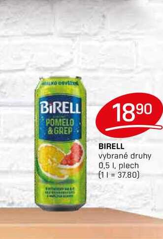 Birell 0,5l, plech