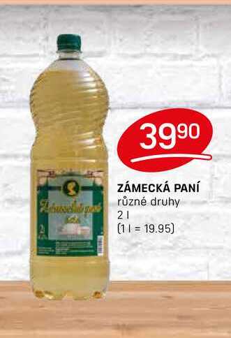 ZÁMECKÁ PANÍ různé druhy 2l